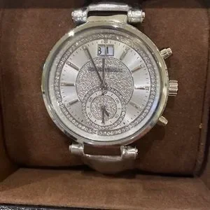 Michael Kors clear stone dual chrono stone encrusted watch Michael Kors Women main image 3